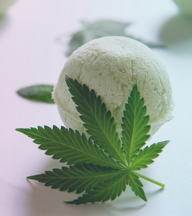 CBD bath bomb