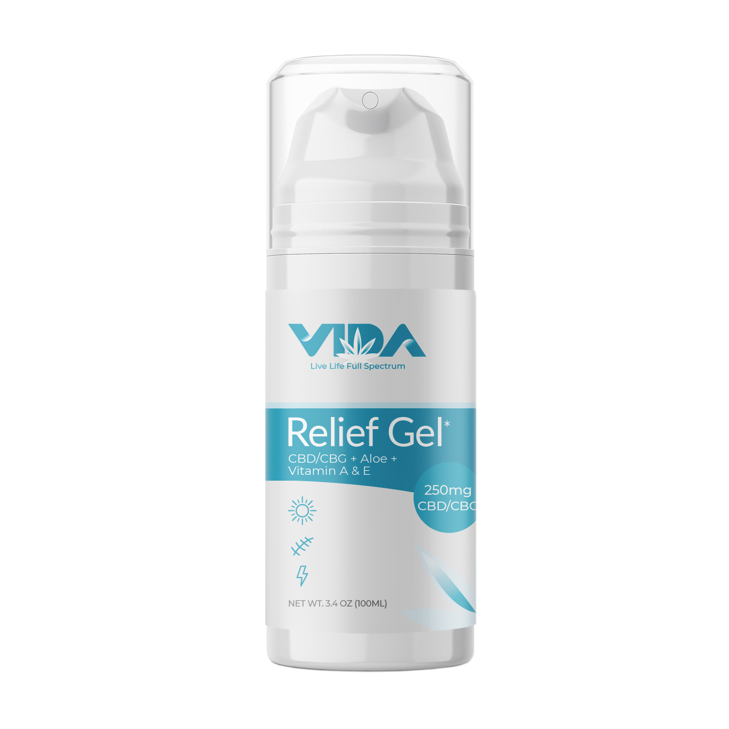 CBD and CBG Aloe + A&E Soothing Gel | NanoZorb™ Broad Spectrum