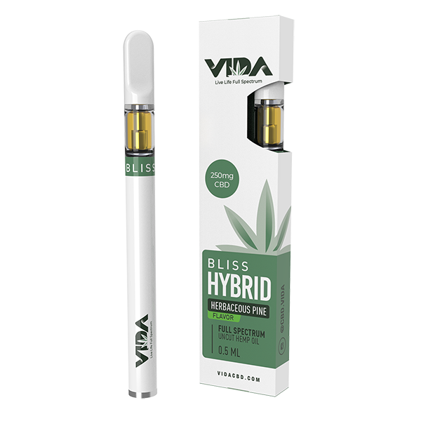 Herbaceous Pine Full Spectrum CBD Vape Pen - 250mg - Bliss Hybrid